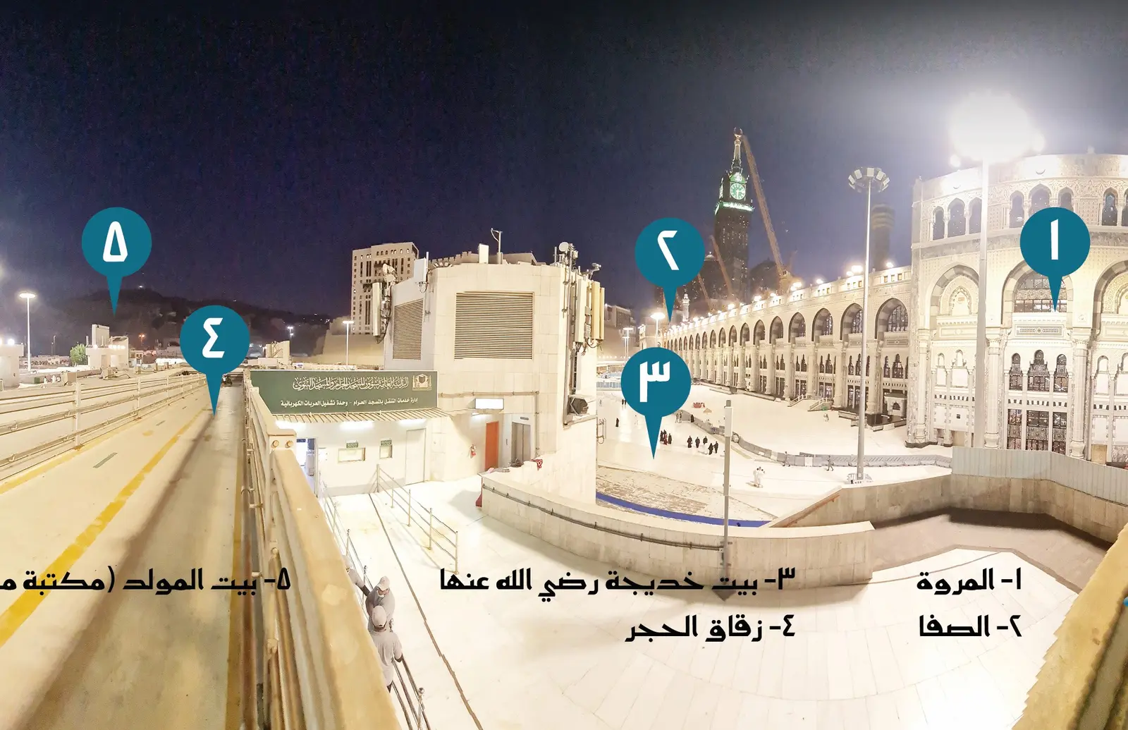 موضع الحجر الذي كان يسلم على النبي صلى الله عليه وعلى آله وسلم